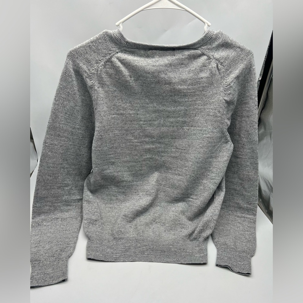 J Crew 100% gray cotton sweater size small unisex - Picture 2 of 5